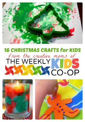 16 Fun Christmas Crafts for Kids from The Weekly Kids Co-Op at B-Inspired Mama