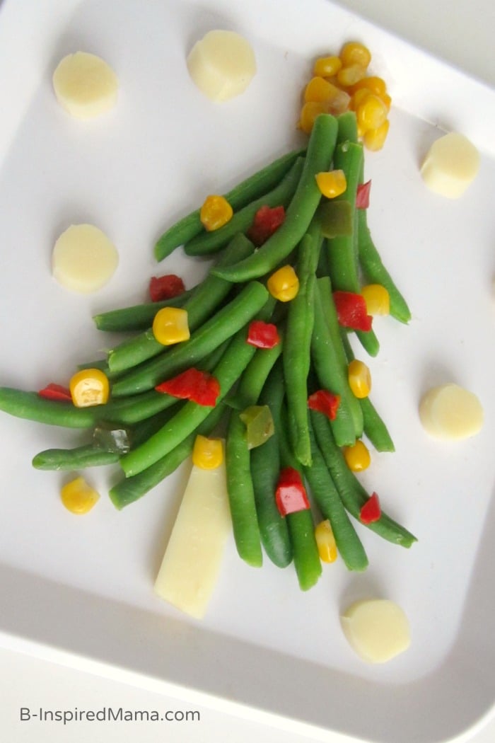 A Fun Veggie Christmas Tree - Vegetables for Kids - Sponsored by Frozen Food Foundation at B-Inspired Mama