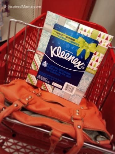 Buying Holiday Kleenex at Target for a Touch and Feel Box - B-Inspired Mama