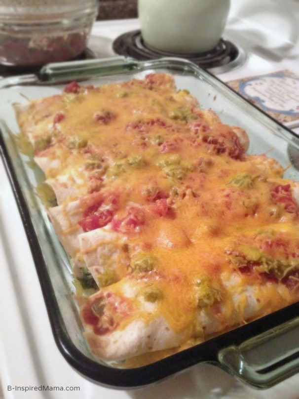 Easy Leftover Turkey and Spinach Enchiladas at B-Inspired Mama