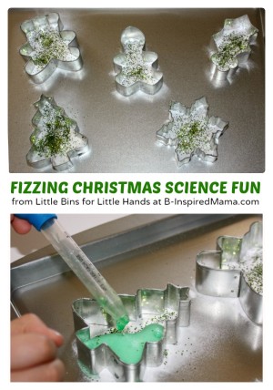 Fizzing Christmas Science Fun - Little Bins for Little Hands at B-Inspired Mama