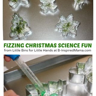 Fizzing Christmas Science Fun - Little Bins for Little Hands at B-Inspired Mama