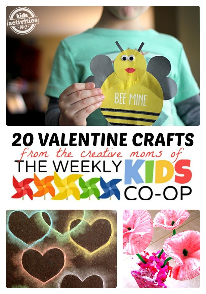 20 Creative Valentine Crafts for Kids at B-Inspired Mama