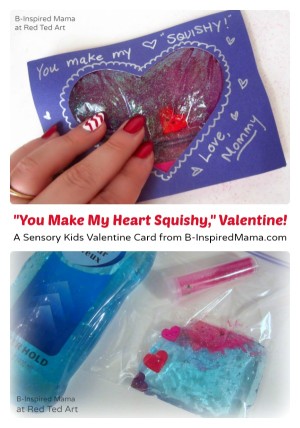 A Squishy Sensory Kids Valentine Card - B-Inspired Mama