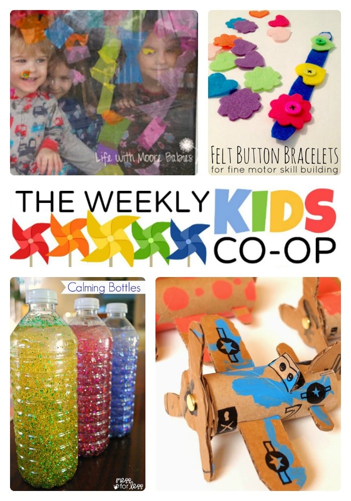 Colorful Kids Activities at The Weekly Kids Co-Op at B-Inspired Mama