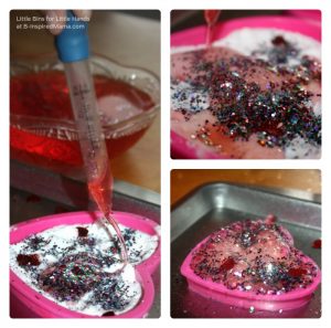 Simple Fizzy Hearts Science for Kids at B-Inspired Mama