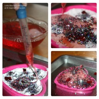 Simple Fizzy Hearts Science for Kids at B-Inspired Mama