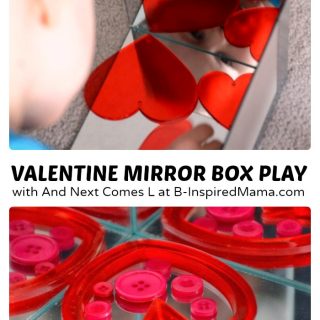Valentine's Day Mirror Kids Play at B-Inspired Mama