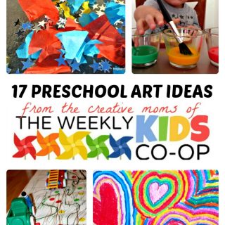 17 Creative Preschool Art Ideas from The Weekly Kids Co-Op at B-Inspired Mama