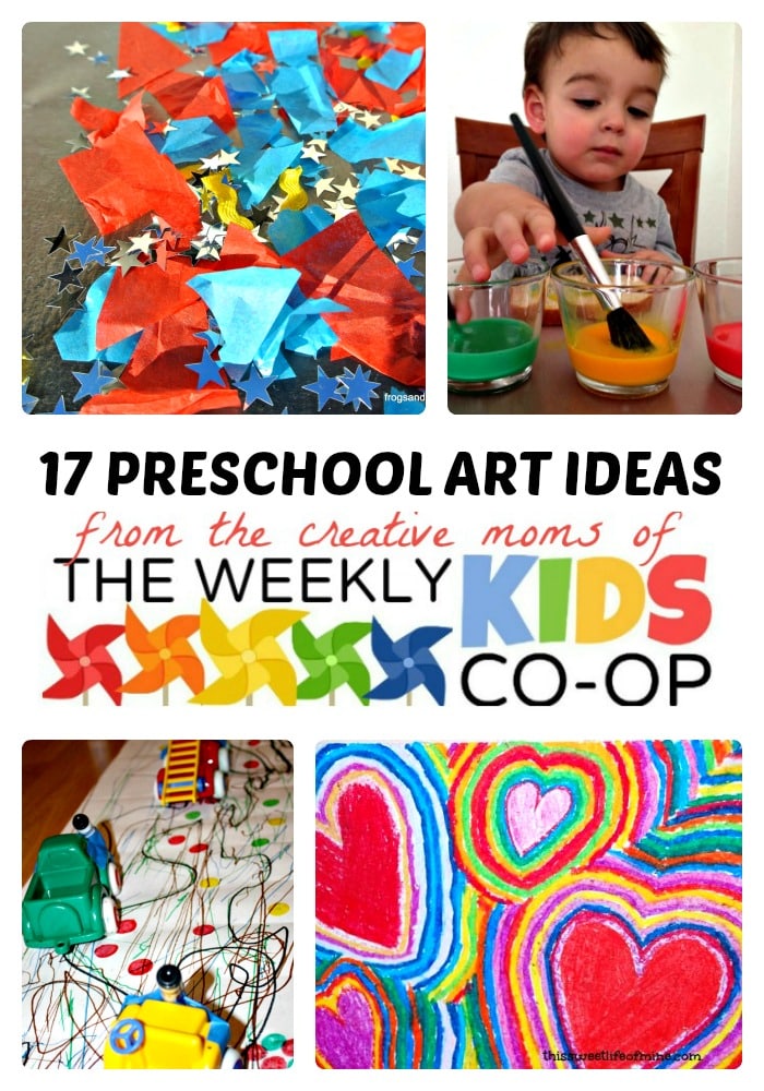17 Creative Preschool Art Ideas from The Weekly Kids Co-Op at B-Inspired Mama