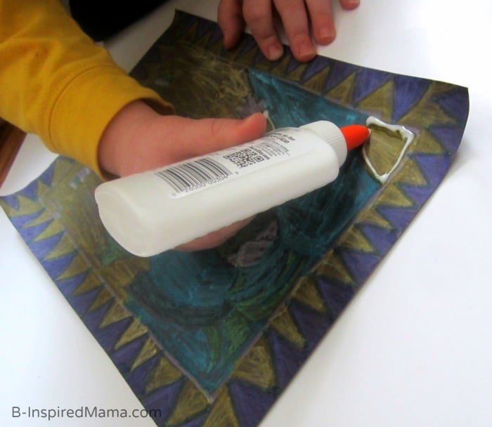 Adding Glitter - Egyptian Inspired Art Project (#Sponsored by #SwifferatTarget) at B-Inspired Mama