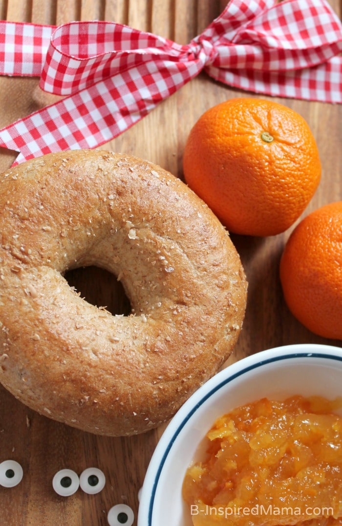 Citrus Bagel Sunshine Snack - A Kids in the Kitchen Recipe - #Sponsored by Smucker's #PerfectPairings at B-Inspired Mama
