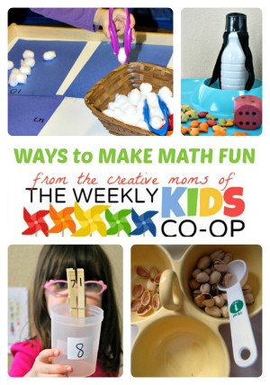 Creative Ways to Make Math Fun from The Weekly Kids Co-Op Link Party at B-Inspired Mama