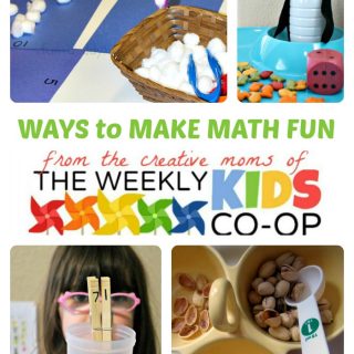 Creative Ways to Make Math Fun from The Weekly Kids Co-Op Link Party at B-Inspired Mama