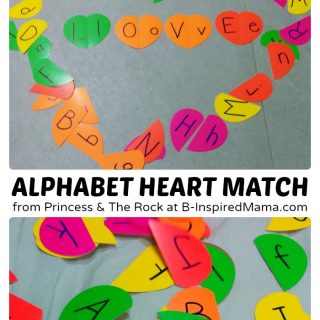 Kids Alphabet Matching Hearts at B-Inspired Mama