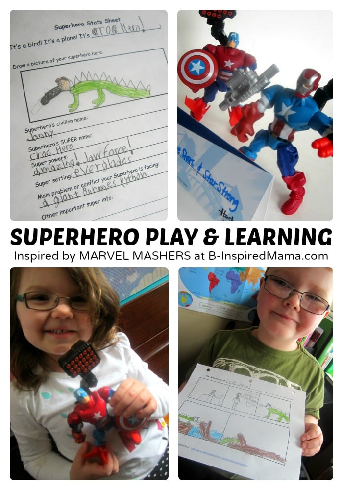 Make Your Own Superhero Play + Comic Printable - #Sponsored #MyMashUp at B-Inspired Mama