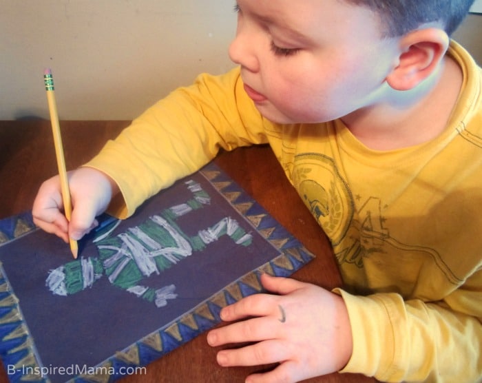 Making an Egyptian Inspired Art Project (#Sponsored by #SwifferatTarget) at B-Inspired Mama