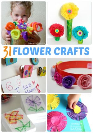 31 Fun Flower Crafts for Kids - Perfect for Spring - at B-Inspired Mama