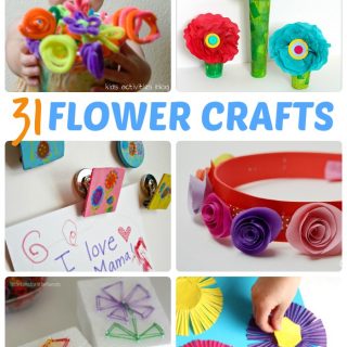 31 Fun Flower Crafts for Kids - Perfect for Spring - at B-Inspired Mama