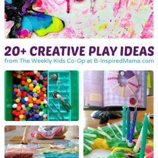 Over 20 Creative Kids Play Ideas from The Weekly Kids Co-Op at B-Inspired Mama