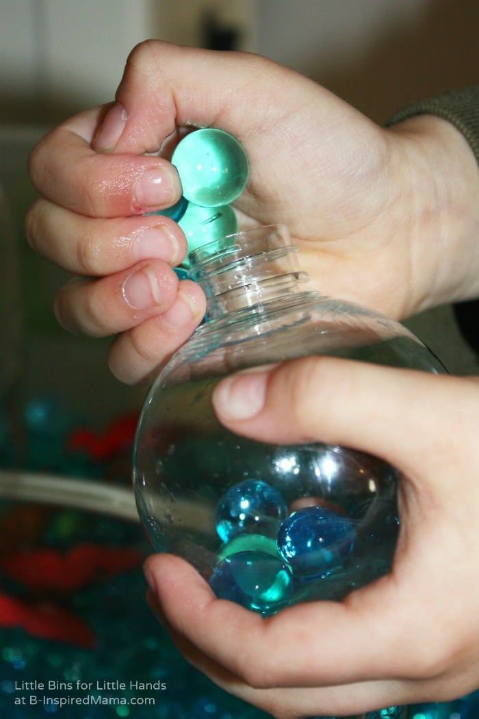 Sensory Earth Day Activities with Water Beads at B-Inspired Mama
