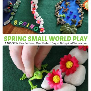Spring Small World Kids Play at B-Inspired Mama