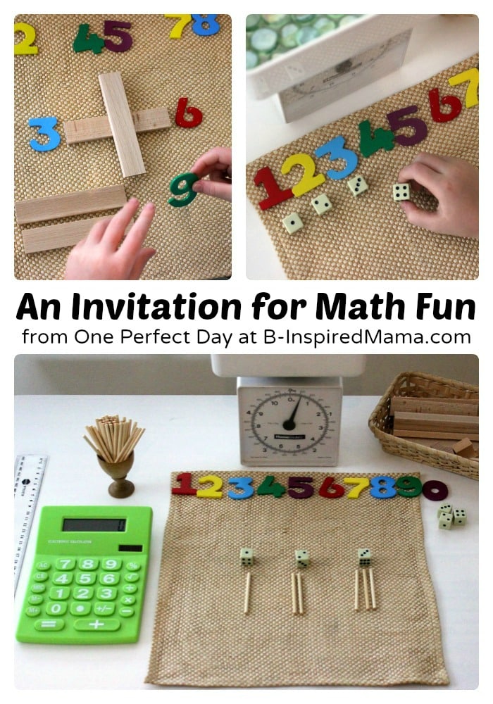 A Simple Math Fun Space at B-Inspired Mama