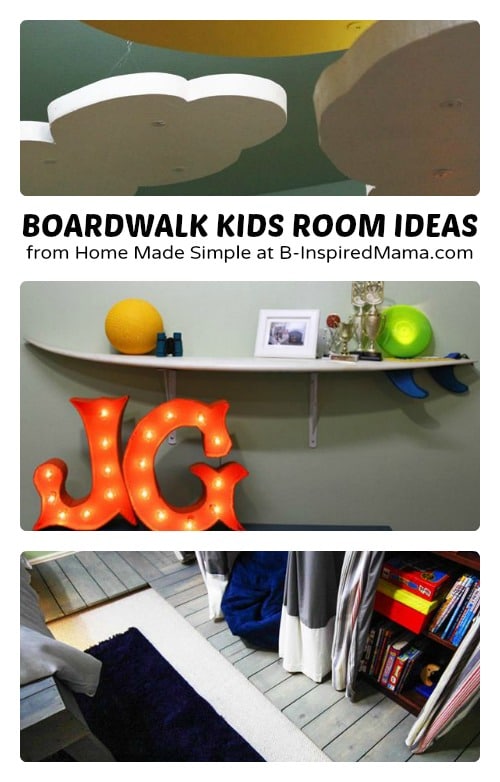 Boardwalk Kids Room Ideas from Home Made Simple at B-Inspired Mama