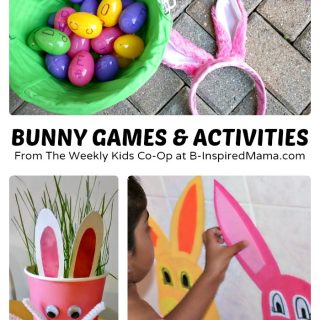 Fun Bunny Games and Activities for Kids + Weekly Kids Co-Op Link Party at B-Inspired Mama