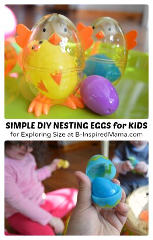 Simple DIY Toys for Easter - Nesting Eggs at B-Inspired Mama