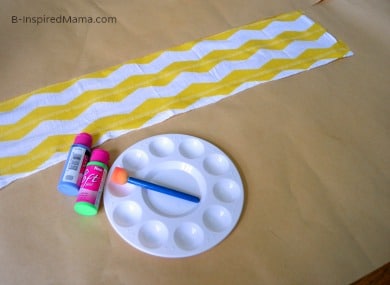 The Setup - DIY Chevron Tea Towel Mother's Day Craft at B-Inspired Mama