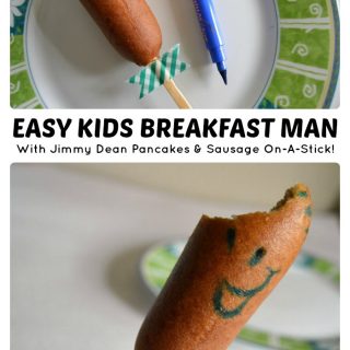 An Easy (and Silly!) Kids Breakfast Man - #Sponsored By Jimmy Dean at B-Inspired Mama