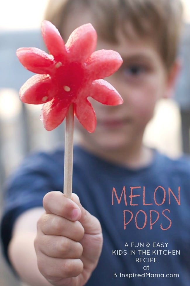 Watermelon Pops - An Easy Kids in the Kitchen Recipe at B-Inspired Mama