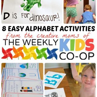 8 Easy Alphabet Activities for School Readiness + The Weekly Kids Co-Op Link Party at B-Inspired Mama