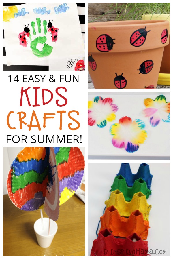 Easy Crafts for Kids - to beat summer boredom!