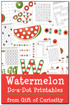 Watermelon Do-A-Dot Printables