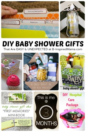Easy and Unexpected DIY Baby Shower Gifts at B-Inspired Mama [#sponsored by Playtex]