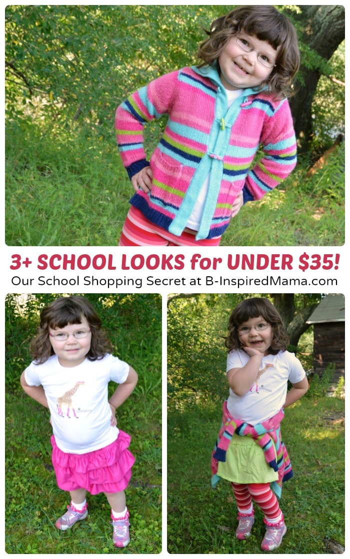 How We Got 3+ School Outfits for Under $35 - B-Inspired Mama [#sponsored by #MoxieBTS]