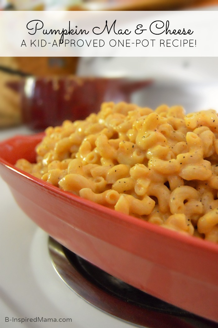 Super Easy - Kid-Approved - One Pot Pumpkin Mac and Cheese [#sponsored by Kraft and Target] at B-Inspired Mama