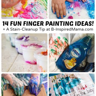 14 Fun Finger Painting Ideas + A Stain-Cleanup Tip [#Sponsored by #DawnBeyondTheSink] at B-Inspired Mama