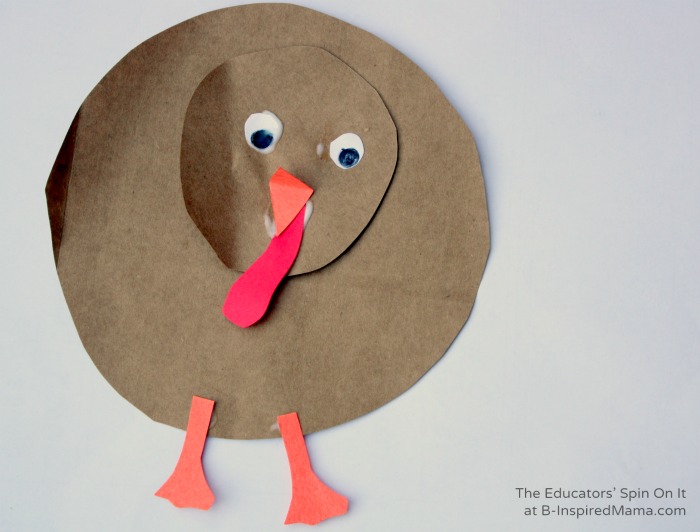 Making a DIY Sight Word Turkey Game at B-Inspired Mama