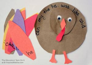 DIY Sight Word Turkey Game • B-Inspired Mama