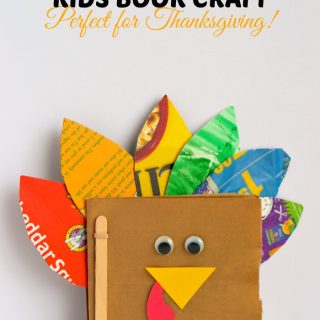 A Thankful Turkey Kids Book Craft + More Thanksgiving Crafts for Kids at B-Inspired Mama