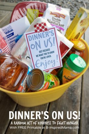 Dinner's On Us - A #ShareAMeal Random Act of Kindness at B-Inspired Mama #sponsored