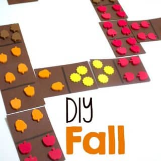 Make DIY Fall Dominos for Cool Math Games - B-Inspired Mama