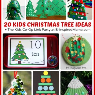 20 Christmas Tree Christmas Activities for Kids + The Kids Co-Op Link Party at B-Inspired Mama