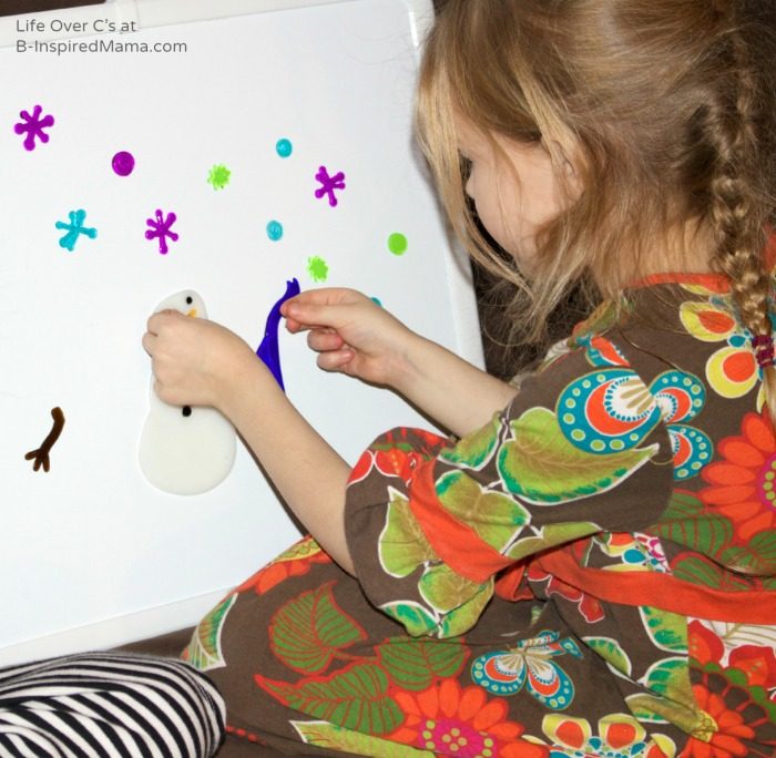 A Super Simple Winter Fine Motor Activity at B-Inspired Mama