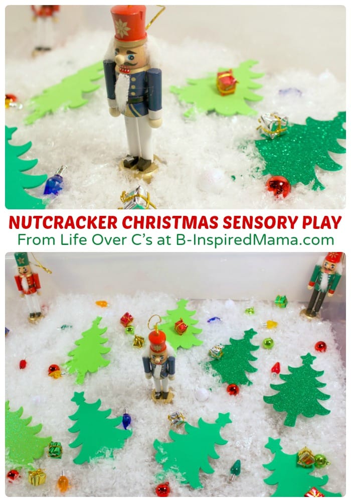 Nutcracker Christmas Sensory Play for Kids at B-Inspired Mama