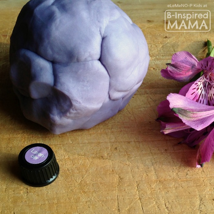 Essential Oils for Kids - An Easy Homemade Lavender Playdough Recipe for Soothing and Calming at B-Inspired Mama