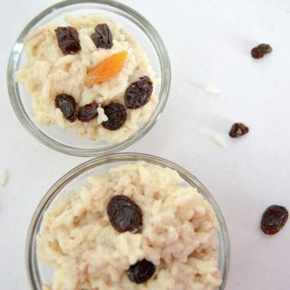 Kids in the Kitchen - Easy One Minute Rice Pudding Snowman Snack at B-Inspired Mama